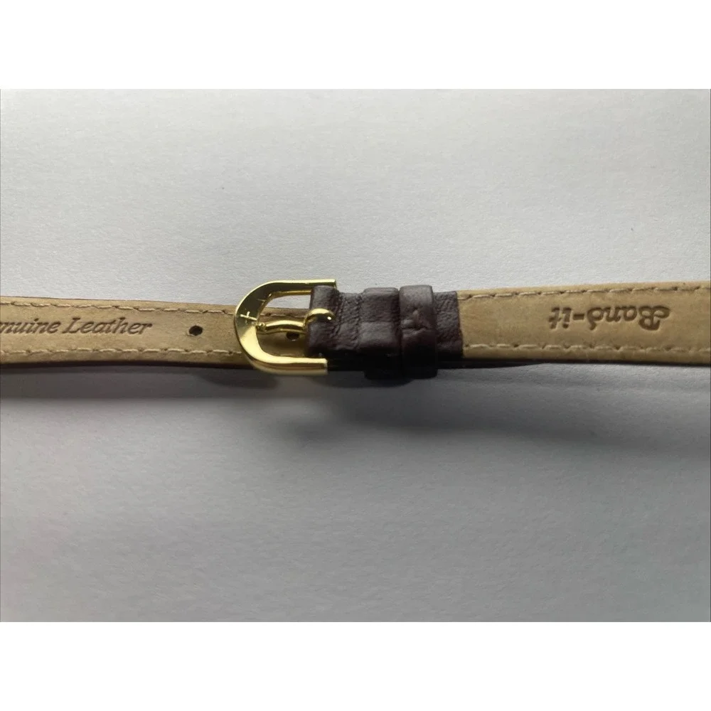 Band-it Watch Band Strap 13mm‎ 1/2 CalfSkin Brown Genuine Leather